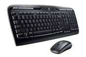 Tangentbord - Logitech Wireless Desktop - Tastatur & Mus set - Nordisk - Svart - 920-003982