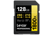 Flashram & USB Flash Drives - Lexar Professional Gold 1800x SD - 280MB/s - 128GB - LSD1800128G-BNNNG