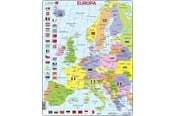 Pusselspel - Larsen Puzzles Pussel Europa (högt format) - 48 bitar, Maxi 2D Pussel - K2